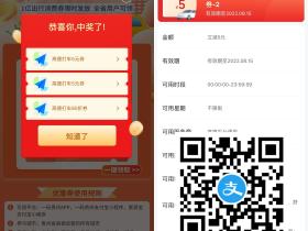 支付宝领2张高德打车5元无门槛券