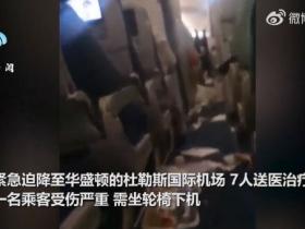 德客机在美上空遭闪电击中骤降 乘客被抛飞撞伤